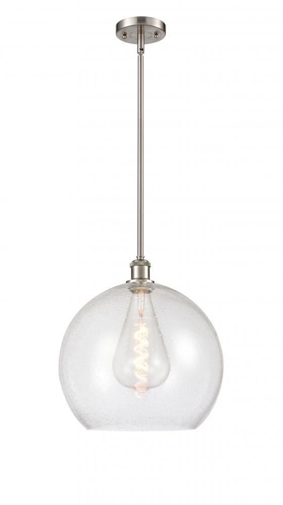 Athens - 1 Light - 14 inch - Brushed Satin Nickel - Pendant