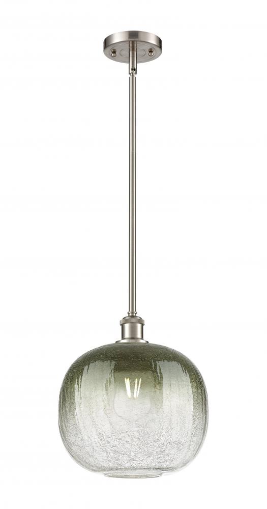 Brookhaven Sphere - 1 Light - 11 inch - Brushed Satin Nickel - Stem hung - Mini Pendant