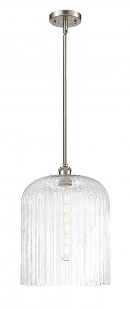 Bridal Veil - 1 Light - 5 inch - Brushed Satin Nickel - Mini Pendant