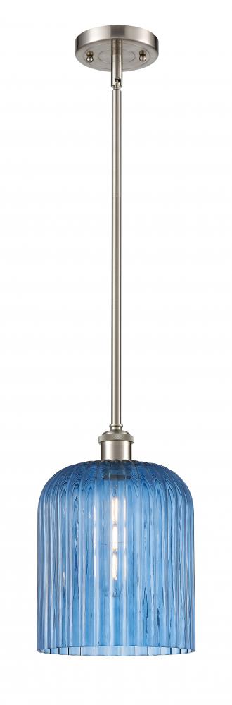 Bridal Veil - 1 Light - 5 inch - Brushed Satin Nickel - Mini Pendant