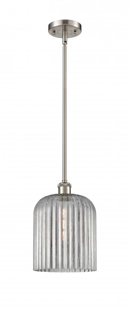 Bridal Veil - 1 Light - 5 inch - Brushed Satin Nickel - Mini Pendant