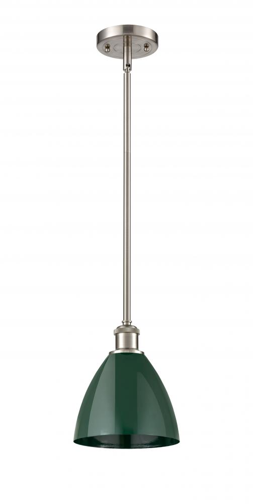 Plymouth - 1 Light - 8 inch - Brushed Satin Nickel - Pendant