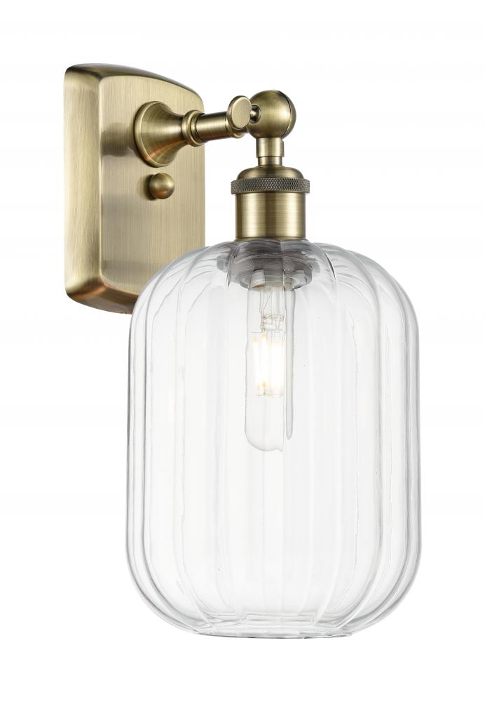 Preston Cylinder - 1 Light - 7 inch - Antique Brass - Sconce