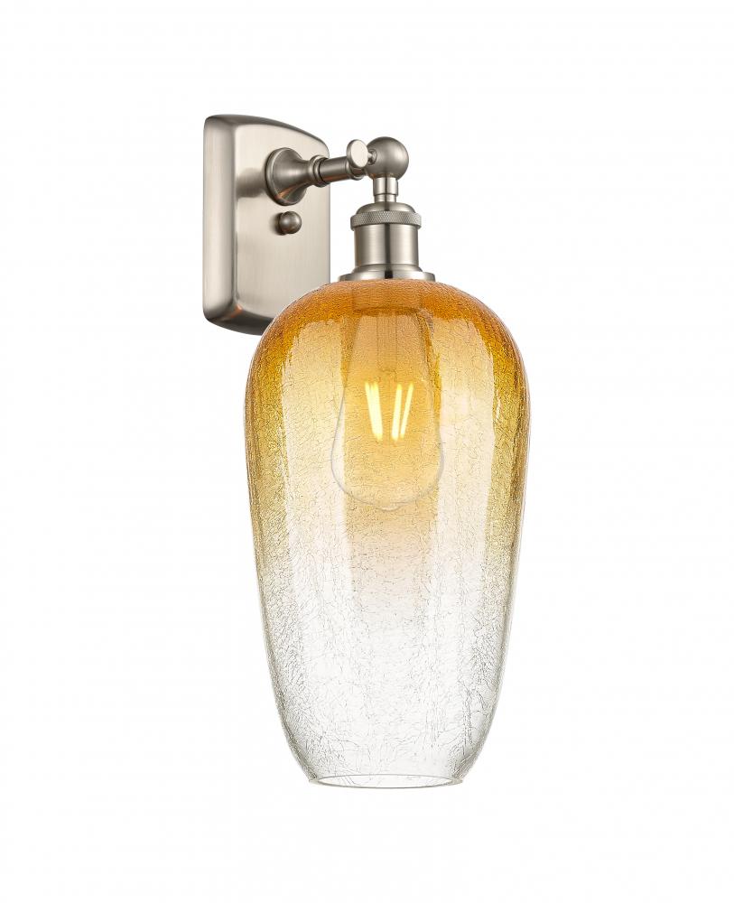 Brookhaven Flute - 1 Light - 7 inch - Brushed Satin Nickel - Sconce