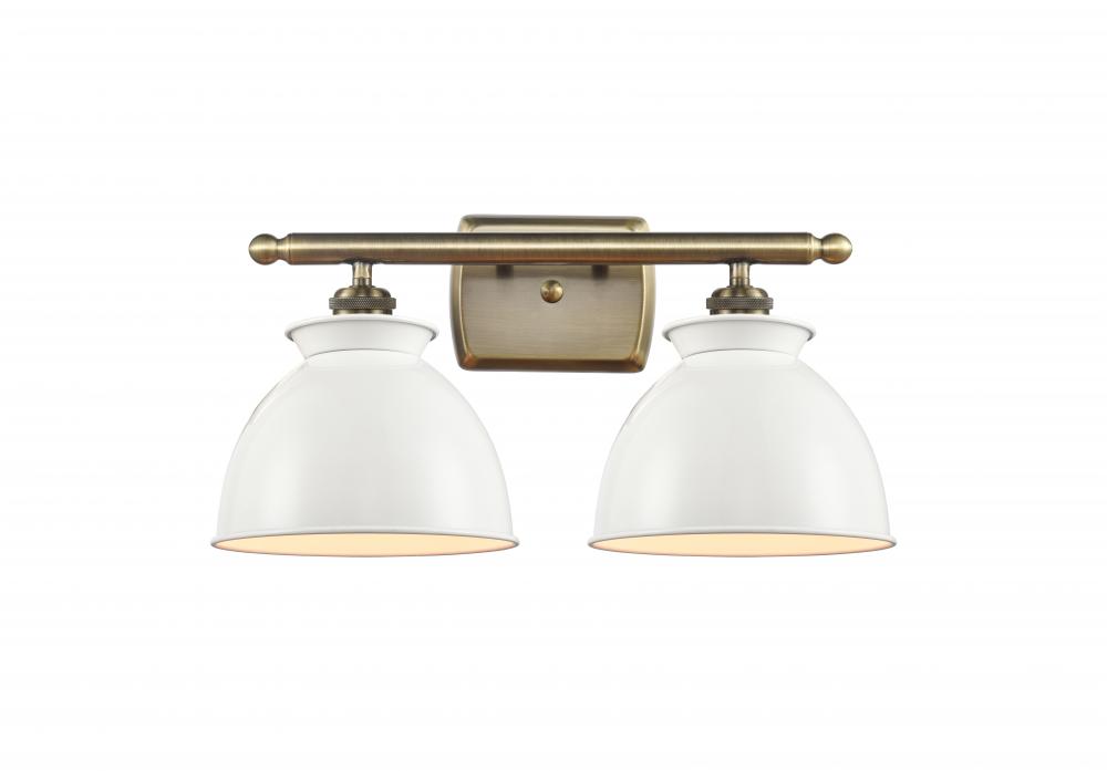 Adirondack - 2 Light - 18 inch - Antique Brass - Bath Vanity Light