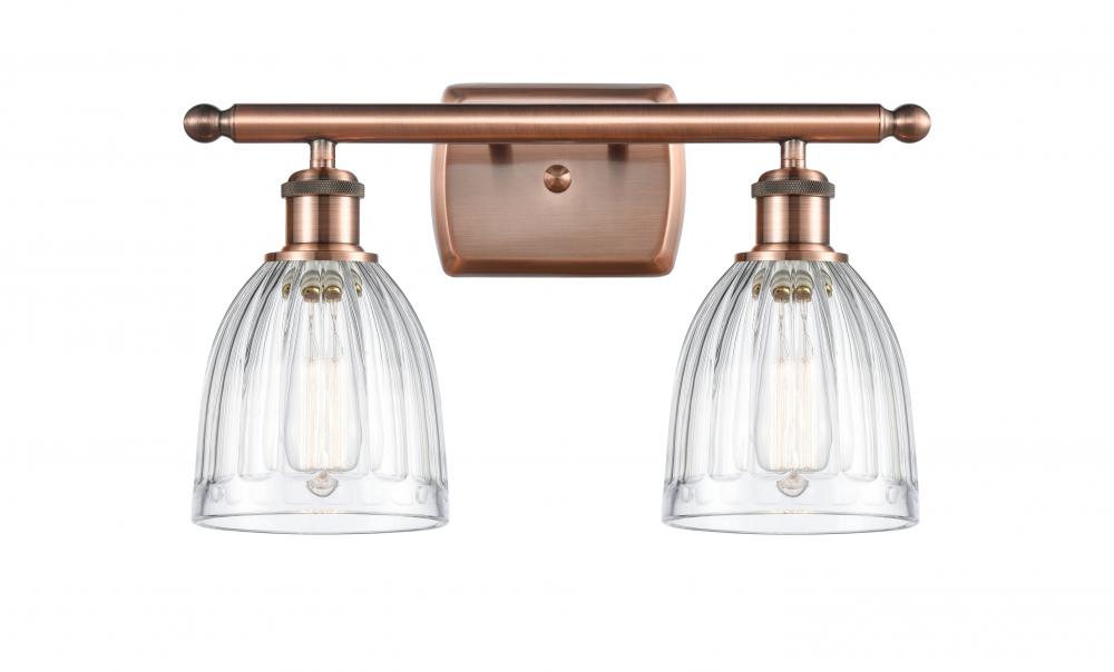 Brookfield - 2 Light - 16 inch - Antique Copper - Bath Vanity Light