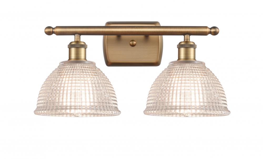 Arietta - 2 Light - 18 inch - Brushed Brass - Bath Vanity Light