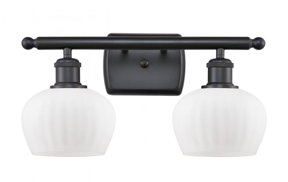 Fenton - 2 Light - 17 inch - Matte Black - Bath Vanity Light