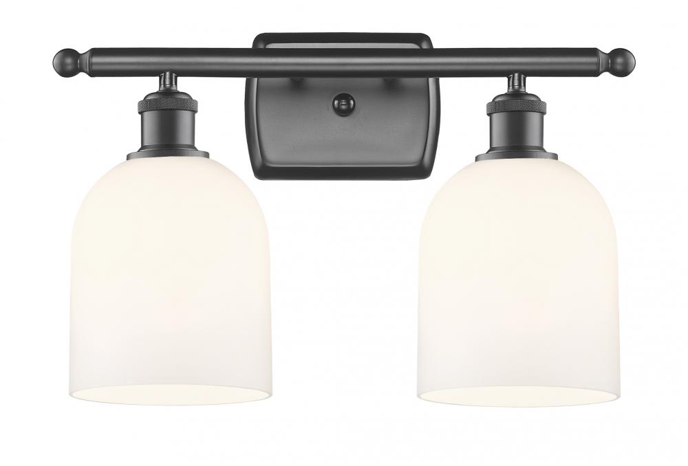 Bella - 2 Light - 16 inch - Oil Rubbed Bronze - Bath Vanity Light