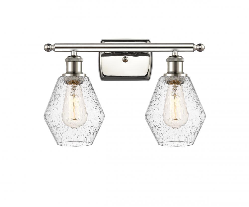 Cindyrella - 2 Light - 16 inch - Polished Nickel - Bath Vanity Light