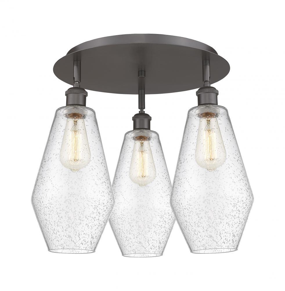 Cindyrella - 3 Light - 19 inch - Oil Rubbed Bronze - Semi-Flush Mount