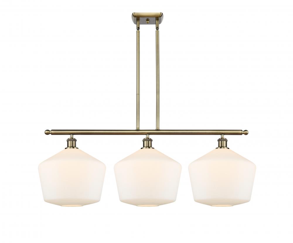 Cindyrella - 3 Light - 39 inch - Antique Brass - Cord hung - Island Light