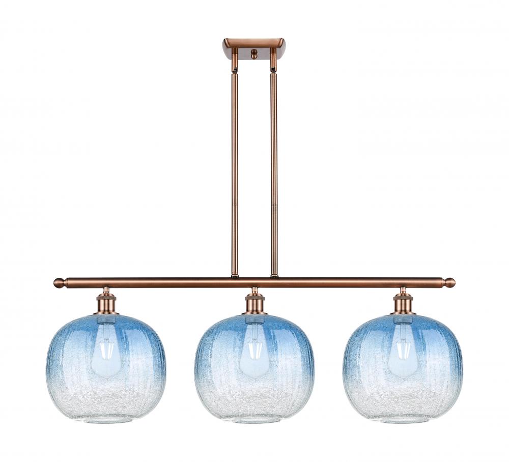 Brookhaven Sphere - 3 Light - 37 inch - Antique Copper - Stem Hung - Island Light