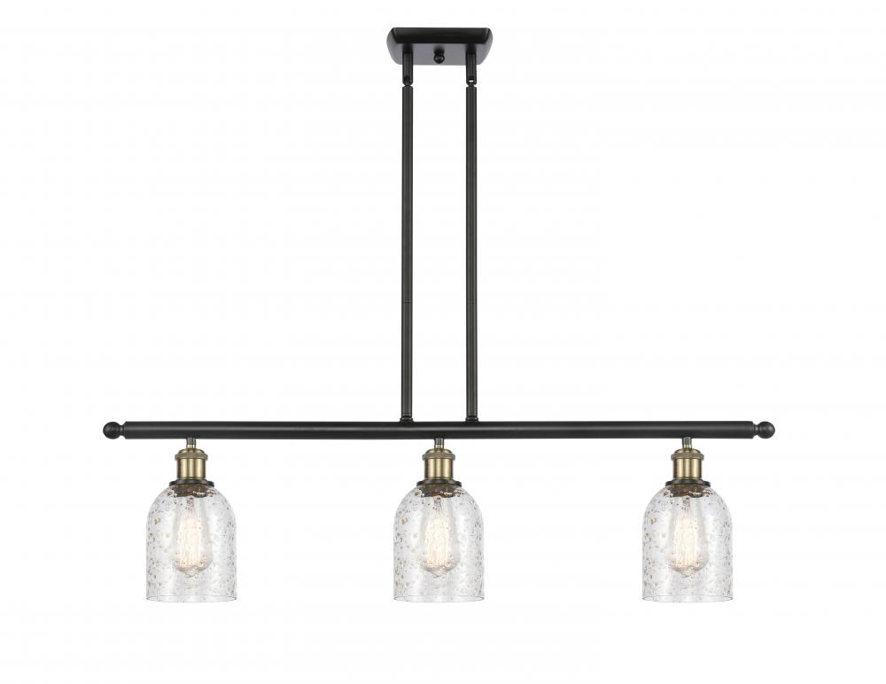 Caledonia - 3 Light - 36 inch - Black Antique Brass - Cord hung - Island Light