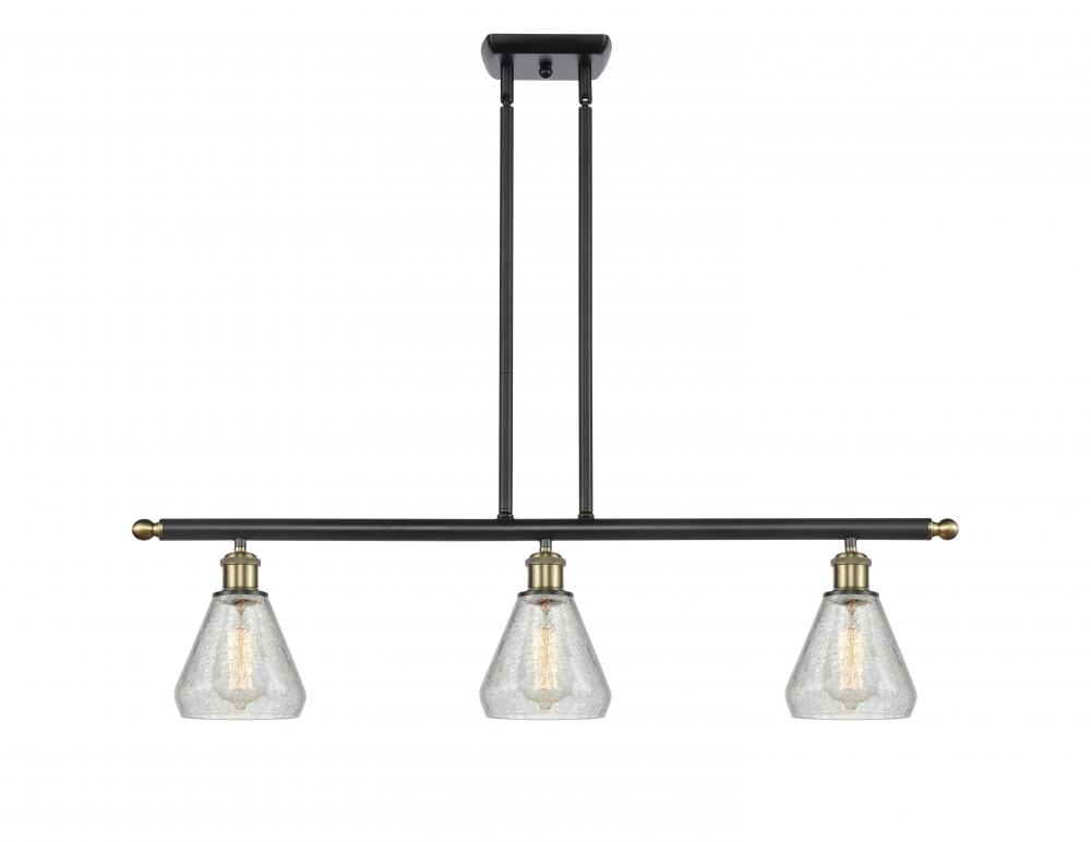 Conesus - 3 Light - 36 inch - Black Antique Brass - Cord hung - Island Light