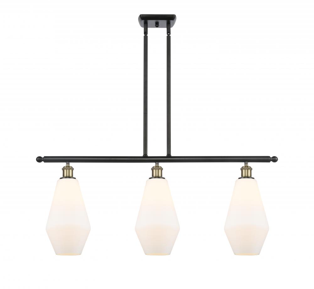 Cindyrella - 3 Light - 36 inch - Black Antique Brass - Stem hung - Island Light