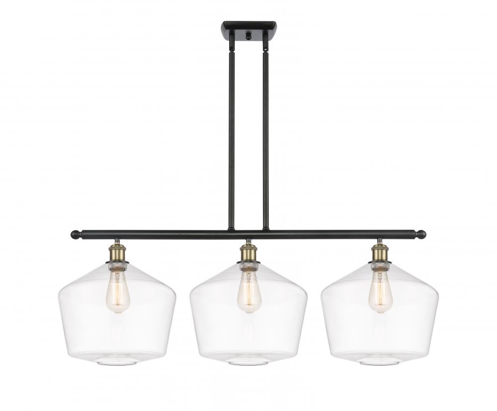 Cindyrella - 3 Light - 39 inch - Black Antique Brass - Stem hung - Island Light