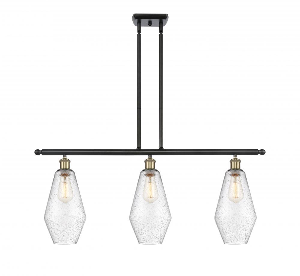 Cindyrella - 3 Light - 36 inch - Black Antique Brass - Stem hung - Island Light