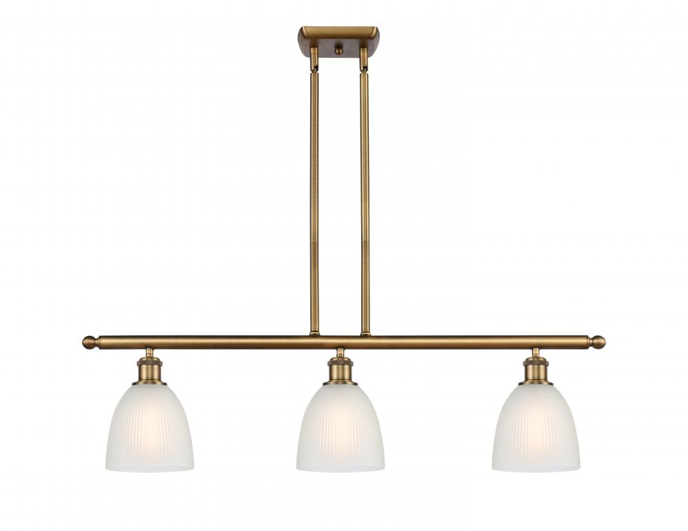 Castile - 3 Light - 36 inch - Brushed Brass - Stem hung - Island Light