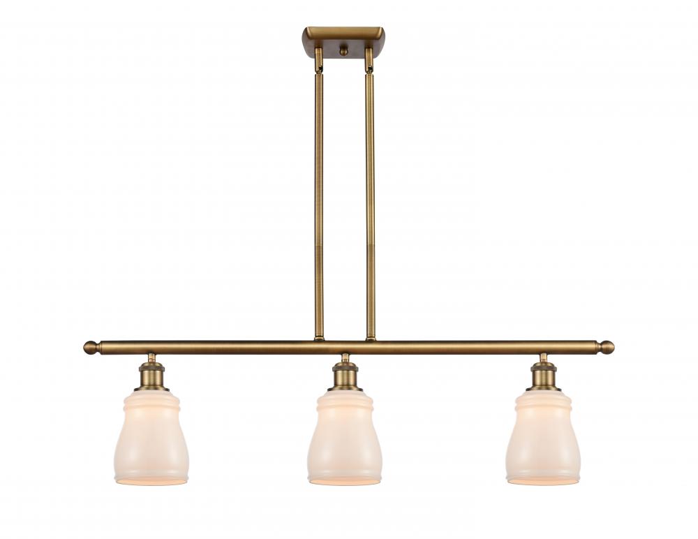 Ellery - 3 Light - 36 inch - Brushed Brass - Stem hung - Island Light