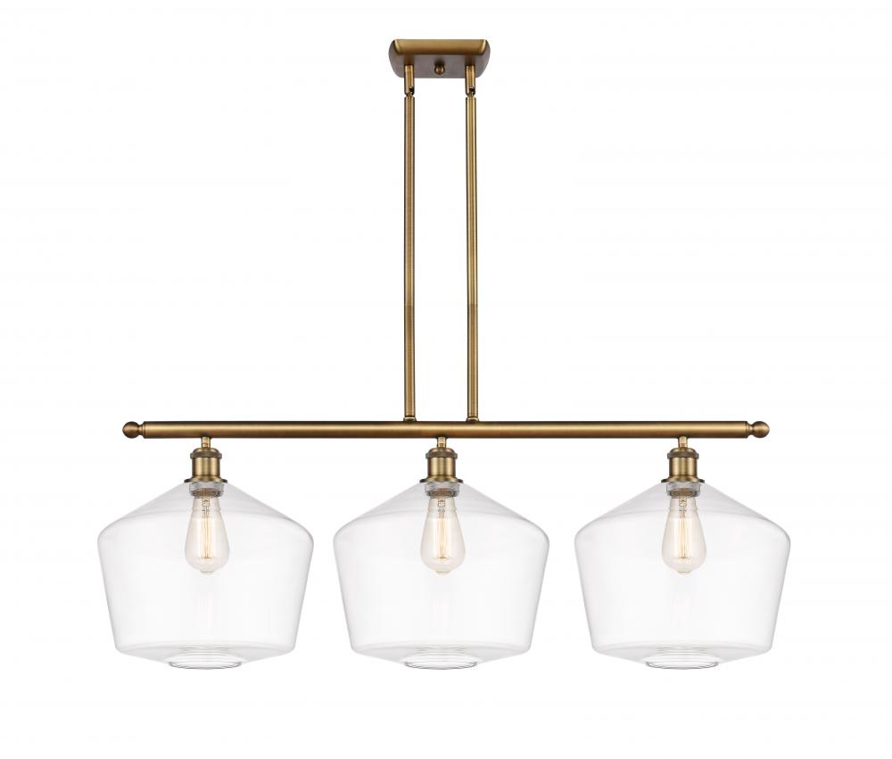 Cindyrella - 3 Light - 39 inch - Brushed Brass - Stem hung - Island Light