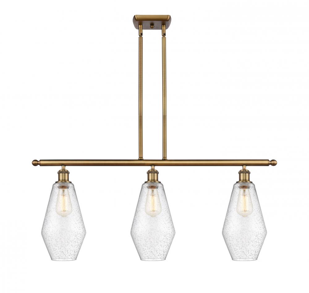 Cindyrella - 3 Light - 36 inch - Brushed Brass - Stem hung - Island Light