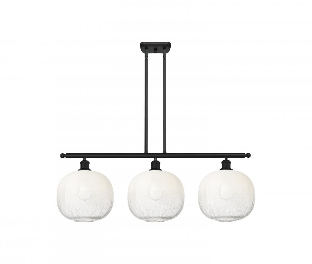 Brookhaven Sphere - 3 Light - 37 inch - Matte Black - Stem Hung - Island Light