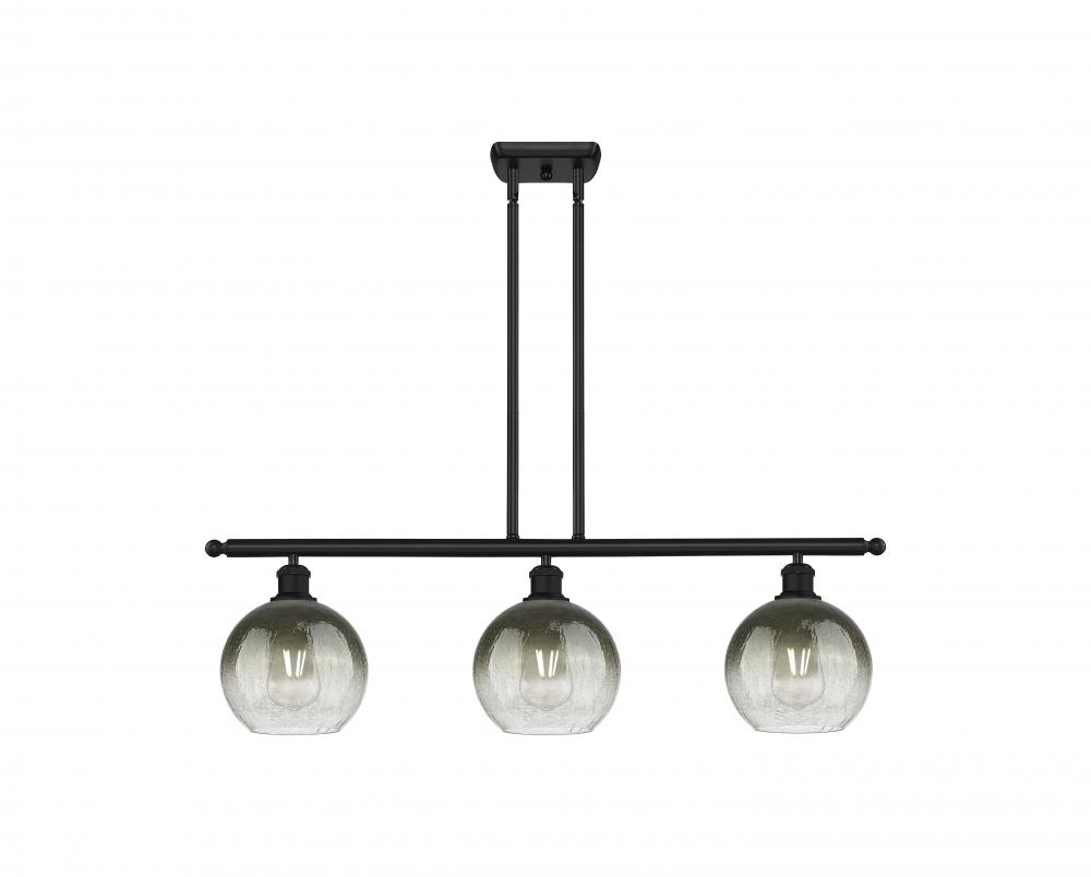 Brookhaven Globe - 3 Light - 36 inch - Matte Black - Stem Hung - Island Light