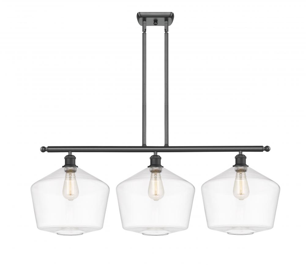 Cindyrella - 3 Light - 39 inch - Matte Black - Stem hung - Island Light