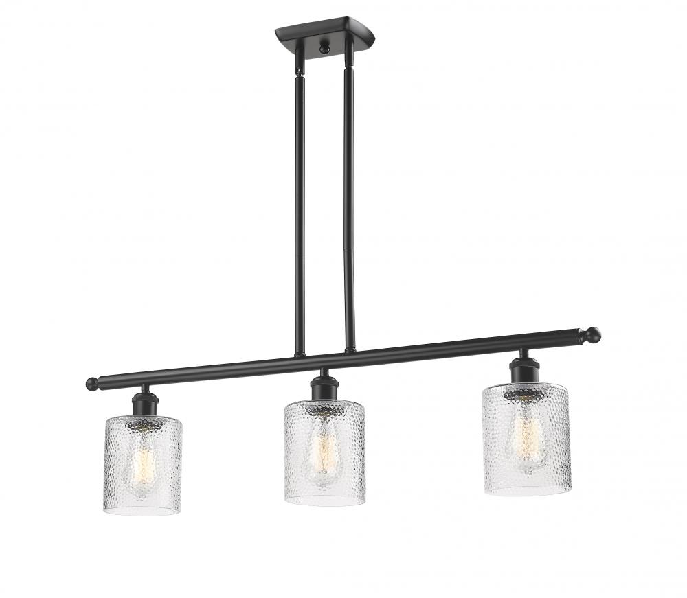 Cobbleskill - 3 Light - 36 inch - Oil Rubbed Bronze - Stem hung - Island Light