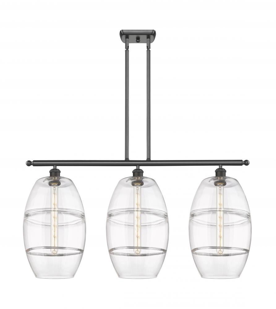 Vaz - 3 Light - 37 inch - Oil Rubbed Bronze - Stem hung - Island Light