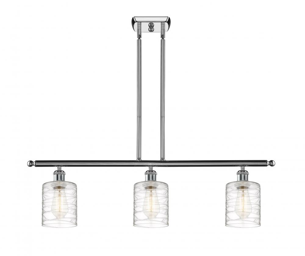 Cobbleskill - 3 Light - 36 inch - Polished Chrome - Stem hung - Island Light