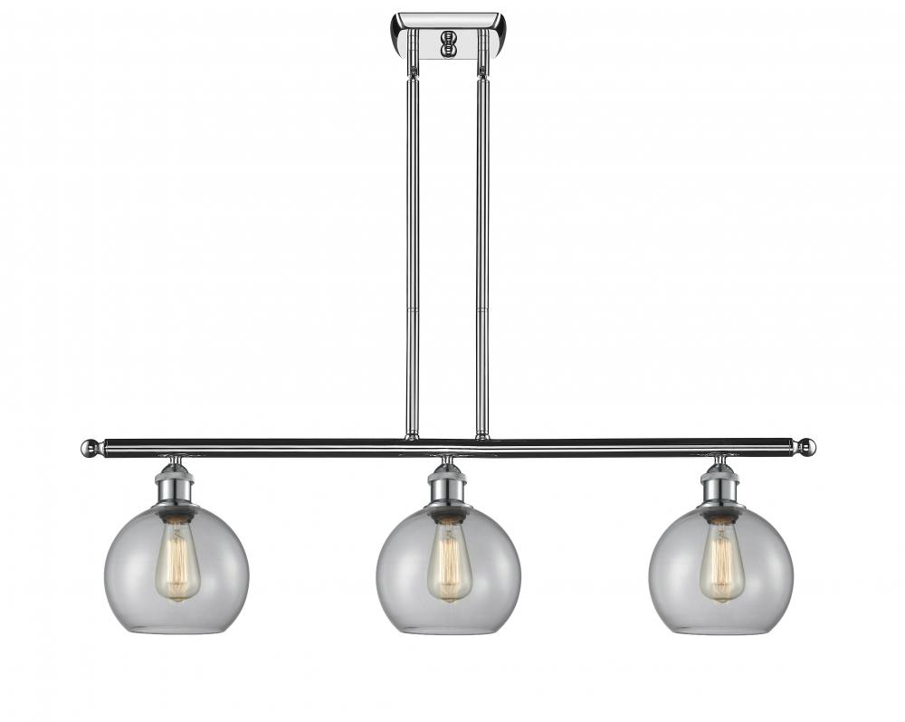 Athens - 3 Light - 38 inch - Polished Chrome - Stem Hung - Island Light