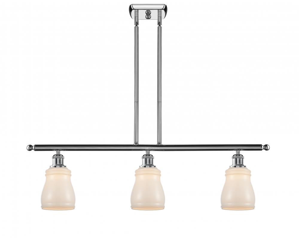 Ellery - 3 Light - 36 inch - Polished Chrome - Stem hung - Island Light