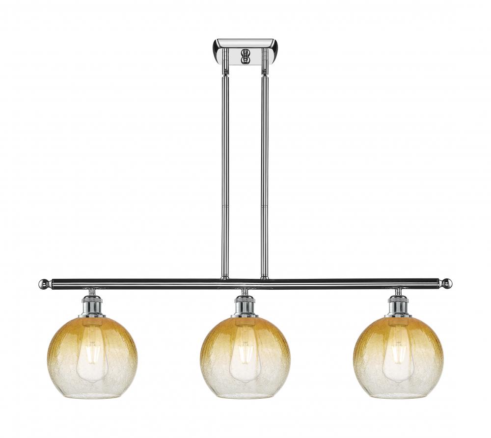 Brookhaven Globe - 3 Light - 36 inch - Polished Chrome - Stem Hung - Island Light