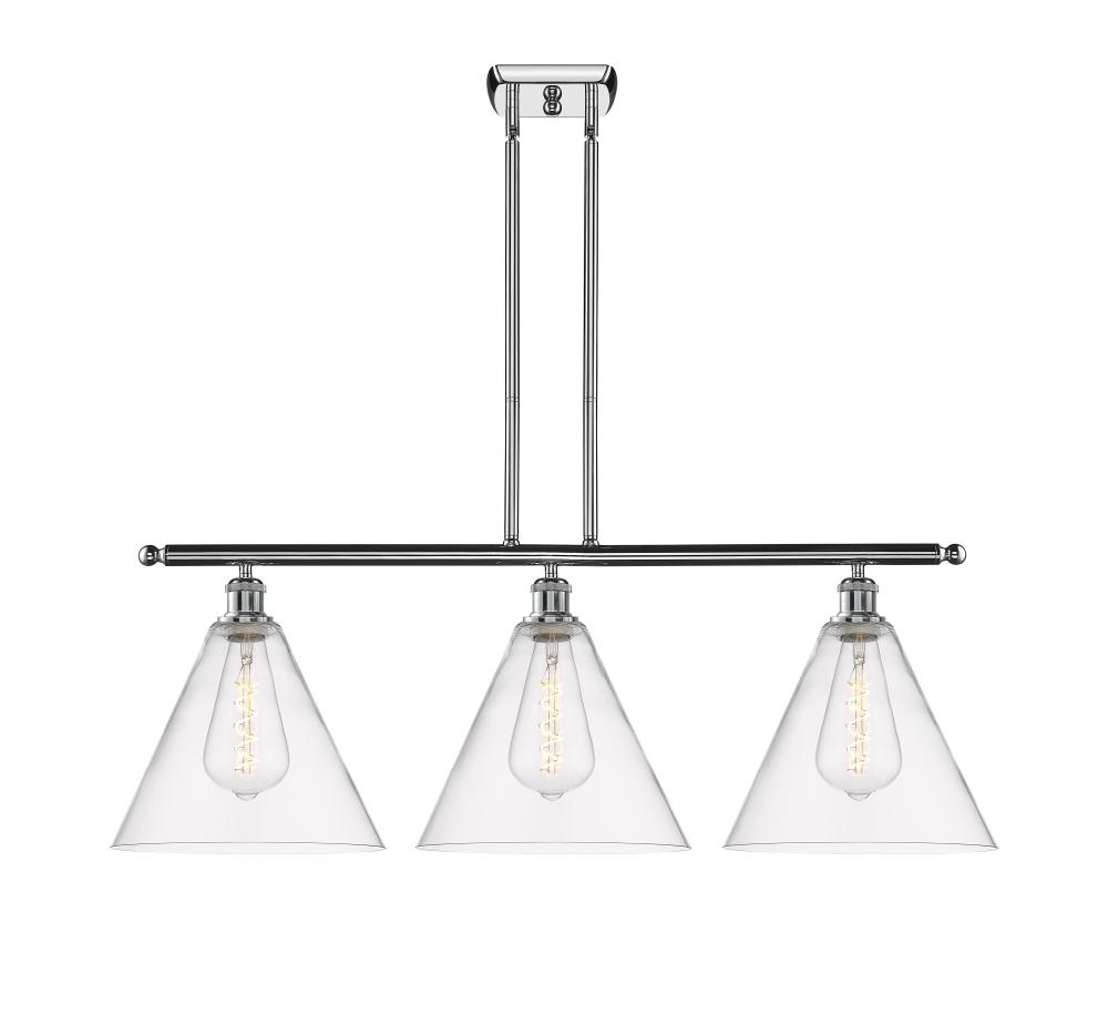 Berkshire - 3 Light - 39 inch - Polished Chrome - Stem hung - Island Light