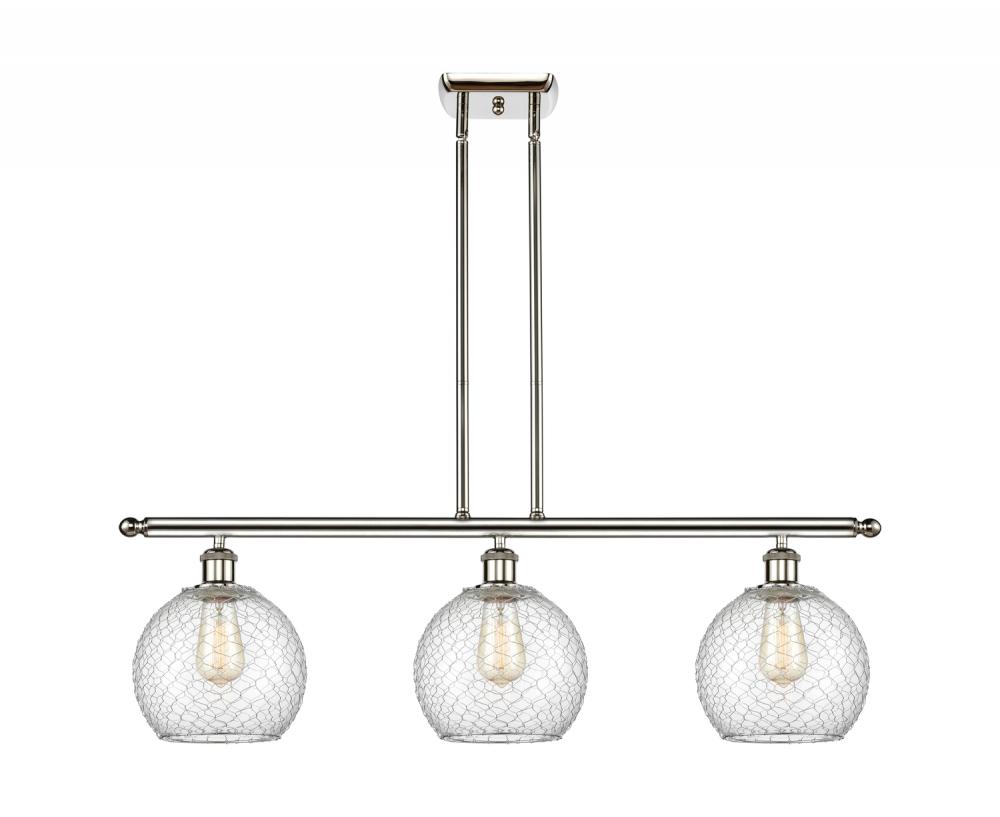 Farmhouse Chicken Wire 3 Light Island Light