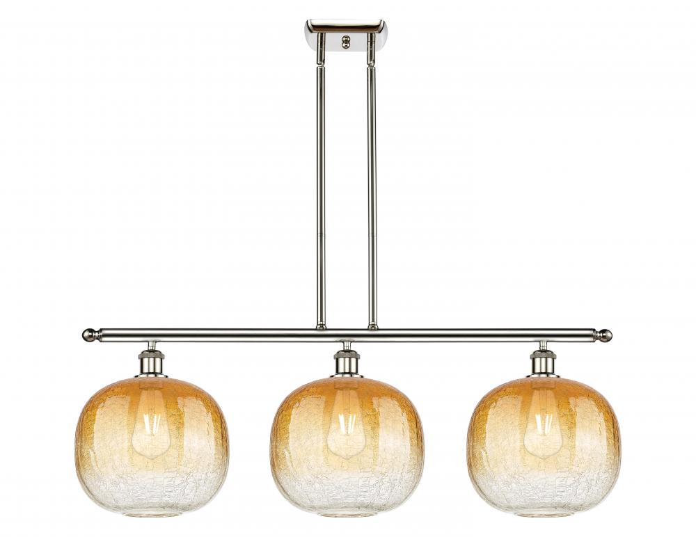 Brookhaven Sphere - 3 Light - 37 inch - Polished Nickel - Stem Hung - Island Light