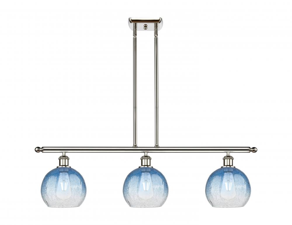 Brookhaven Globe - 3 Light - 36 inch - Polished Nickel - Stem Hung - Island Light