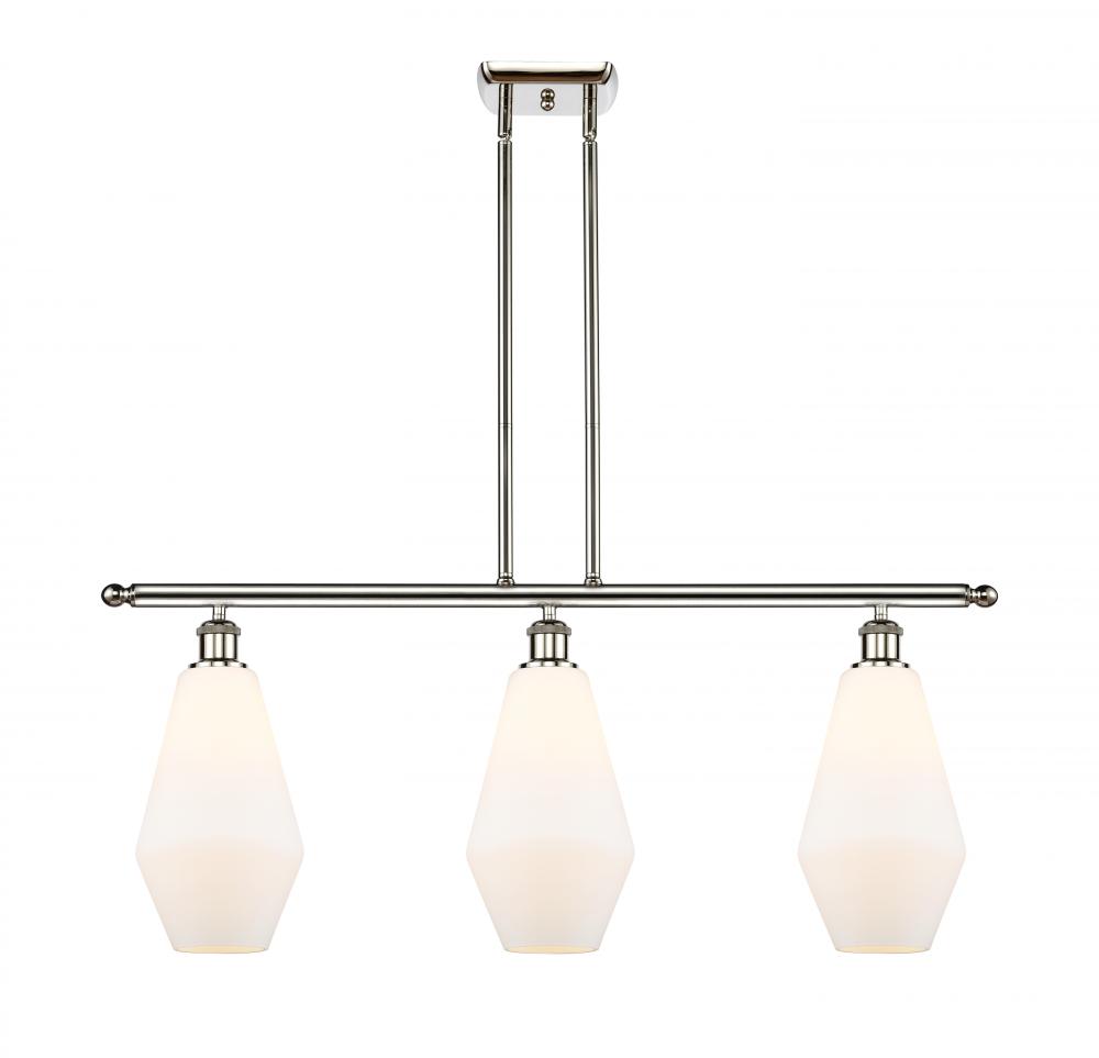 Cindyrella - 3 Light - 36 inch - Polished Nickel - Stem hung - Island Light