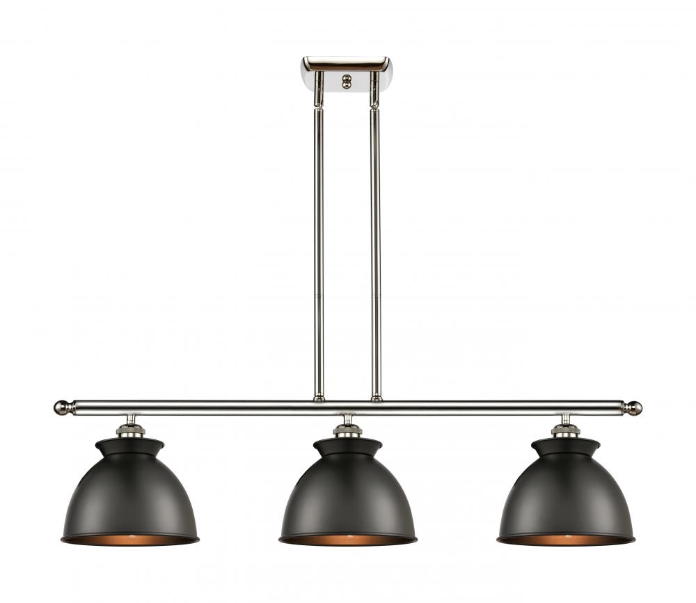 Adirondack - 3 Light - 36 inch - Polished Nickel - Stem hung - Island Light