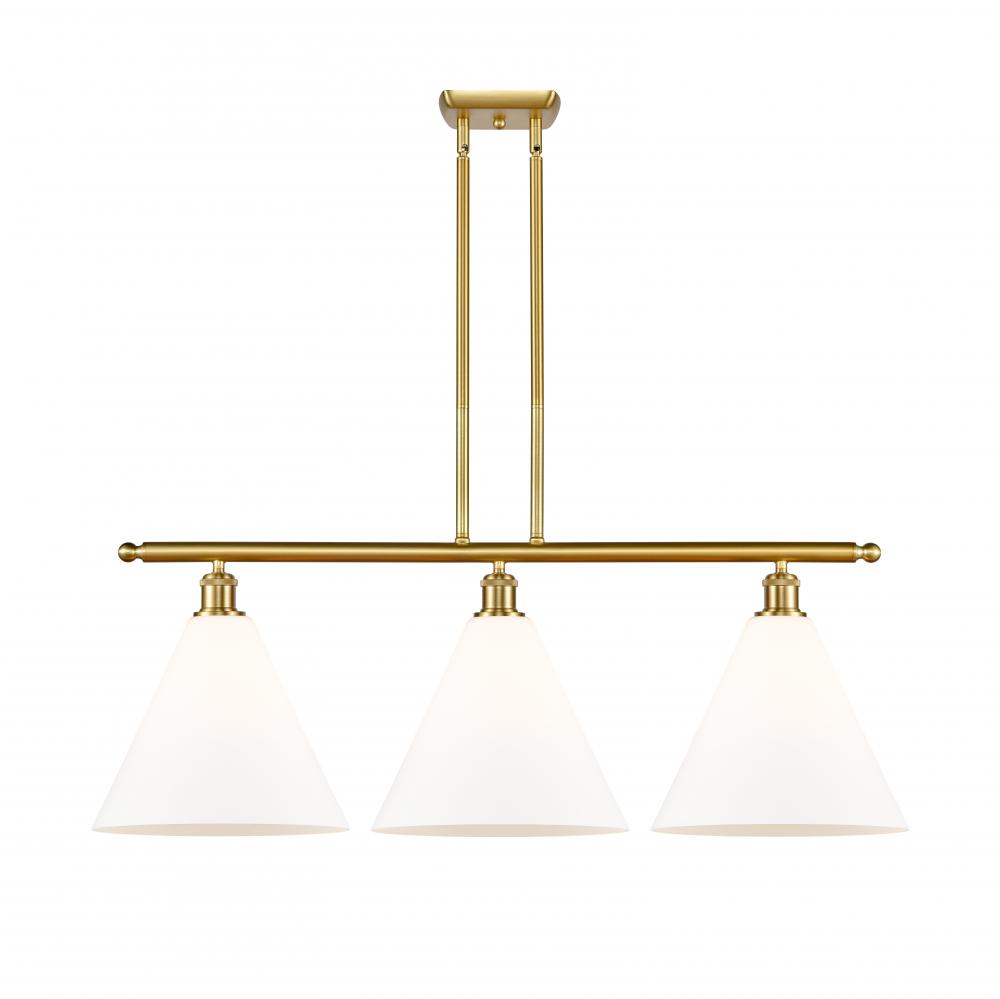 Berkshire - 3 Light - 39 inch - Satin Gold - Stem hung - Island Light