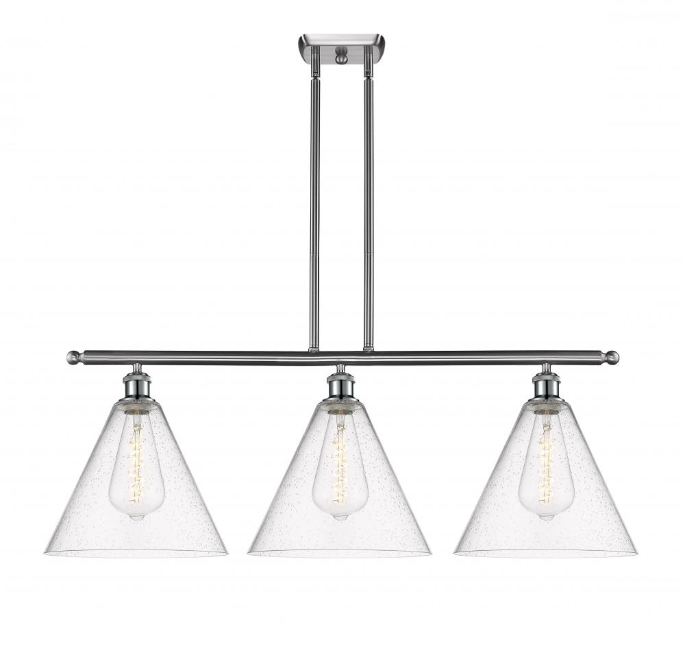 Berkshire - 3 Light - 39 inch - Brushed Satin Nickel - Stem hung - Island Light