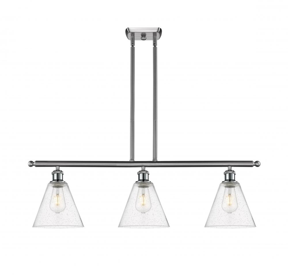 Berkshire - 3 Light - 36 inch - Brushed Satin Nickel - Stem hung - Island Light