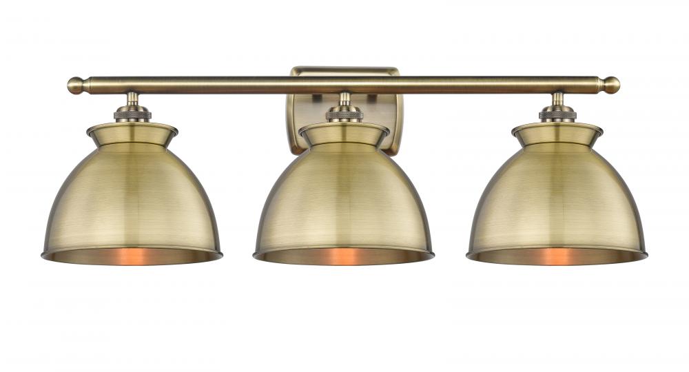 Adirondack - 3 Light - 28 inch - Antique Brass - Bath Vanity Light
