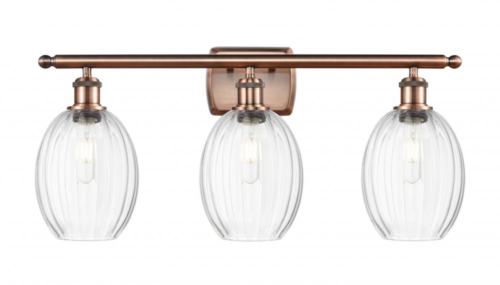 Preston Bulb - 3 Light - 26 inch - Antique Copper - Bath Vanity Light