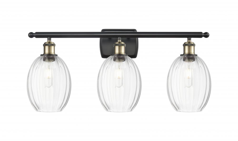 Preston Bulb - 3 Light - 26 inch - Black Antique Brass - Bath Vanity Light