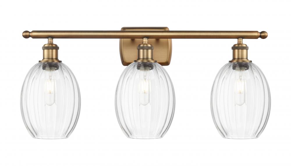 Preston Bulb - 3 Light - 26 inch - Brushed Brass - Bath Vanity Light