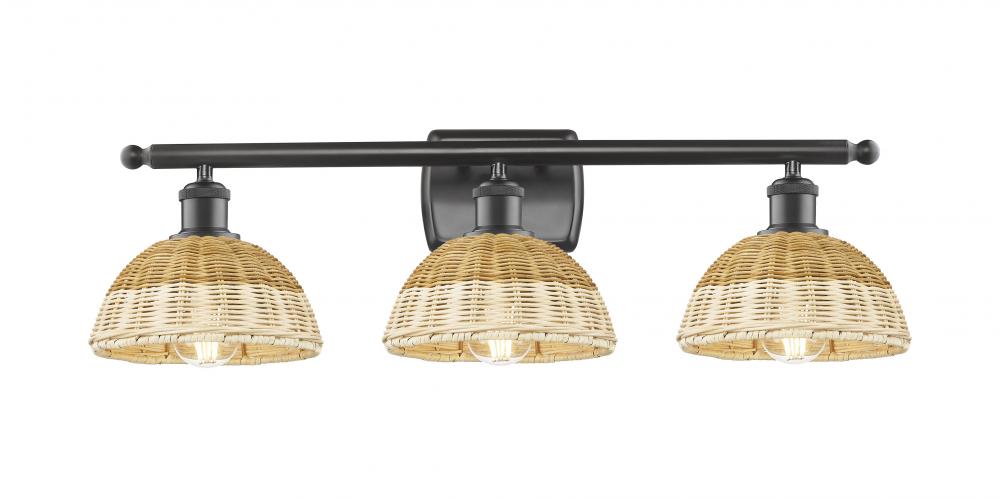 Bristol Natural II - 3 Light - 28 inch - Oil Rubbed Bronze - Bath Vanity Light