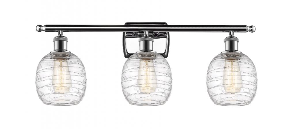 Belfast - 3 Light - 26 inch - Polished Chrome - Bath Vanity Light